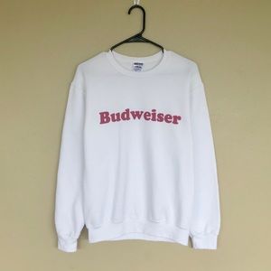 Budweiser pullover crewneck sweatshirt sweater 90s